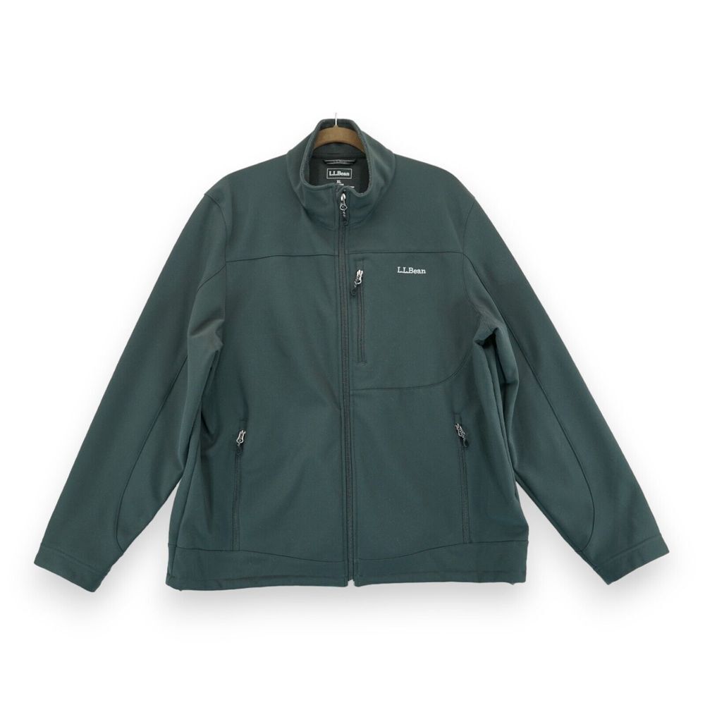L.L. Bean Pathfinder Softshell Fleece Lined Jacket Men's XL‎ Gray 05957